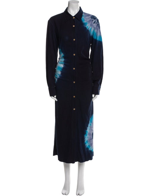 The Elder Statesman Silk Long Dress