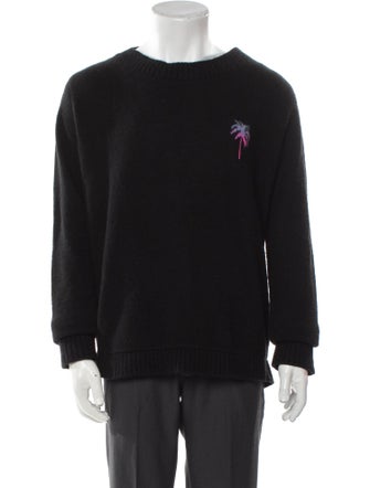 The Elder Statesman Cashmere Graphic Print Pullover