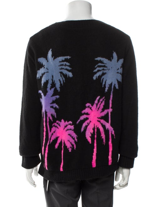 The Elder Statesman Cashmere Graphic Print Pullover