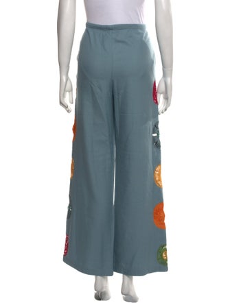 The Elder Statesman Wool Wide Leg Pants