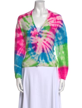 The Elder Statesman Cashmere Tie-Dye Print Sweater