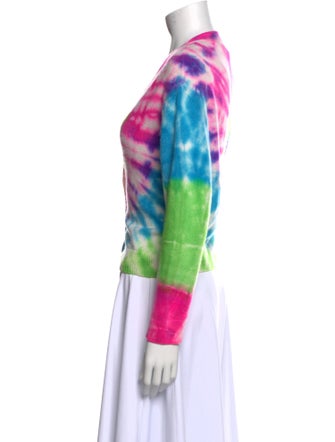 The Elder Statesman Cashmere Tie-Dye Print Sweater