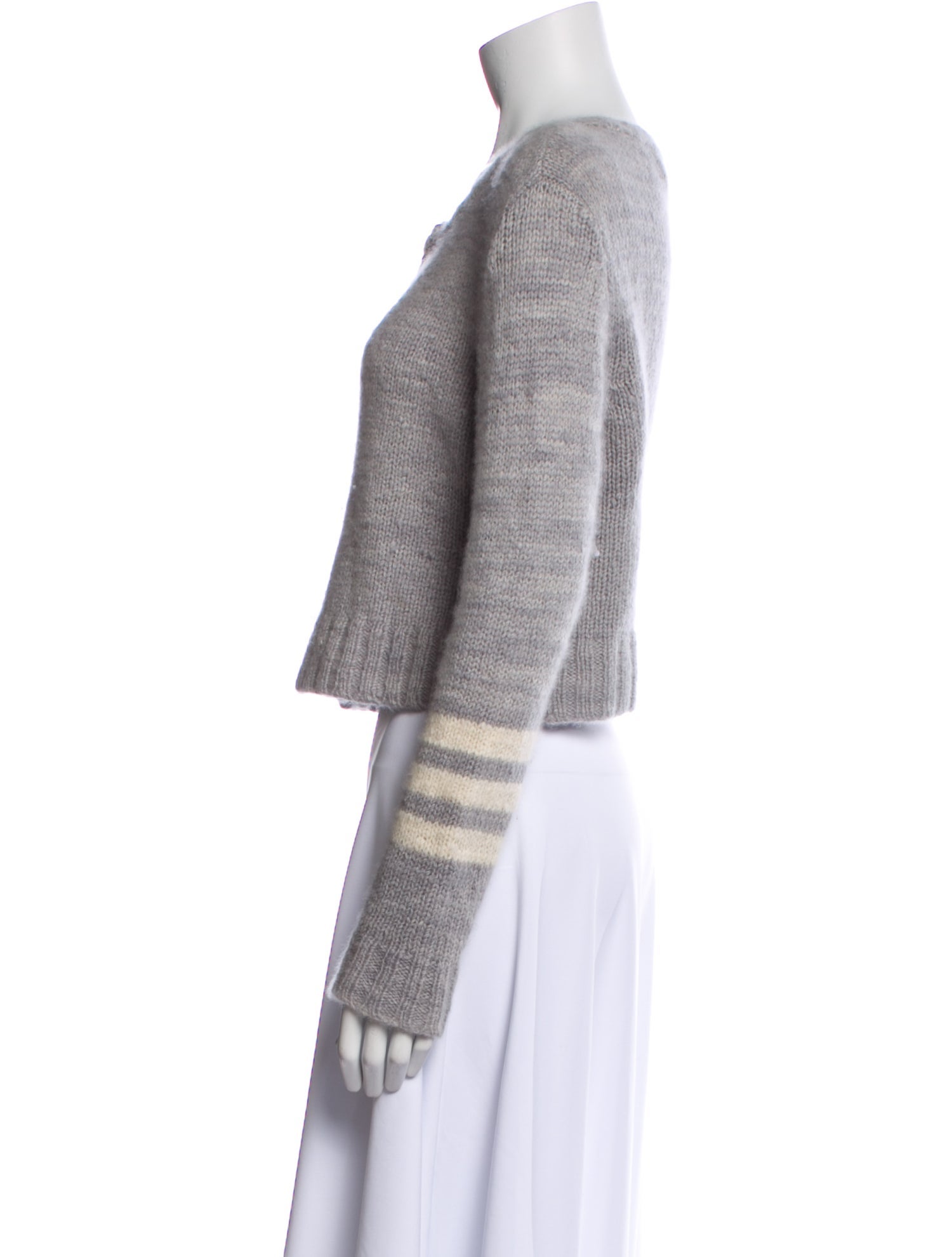 The Elder Statesman Cashmere Scoop Neck Sweater