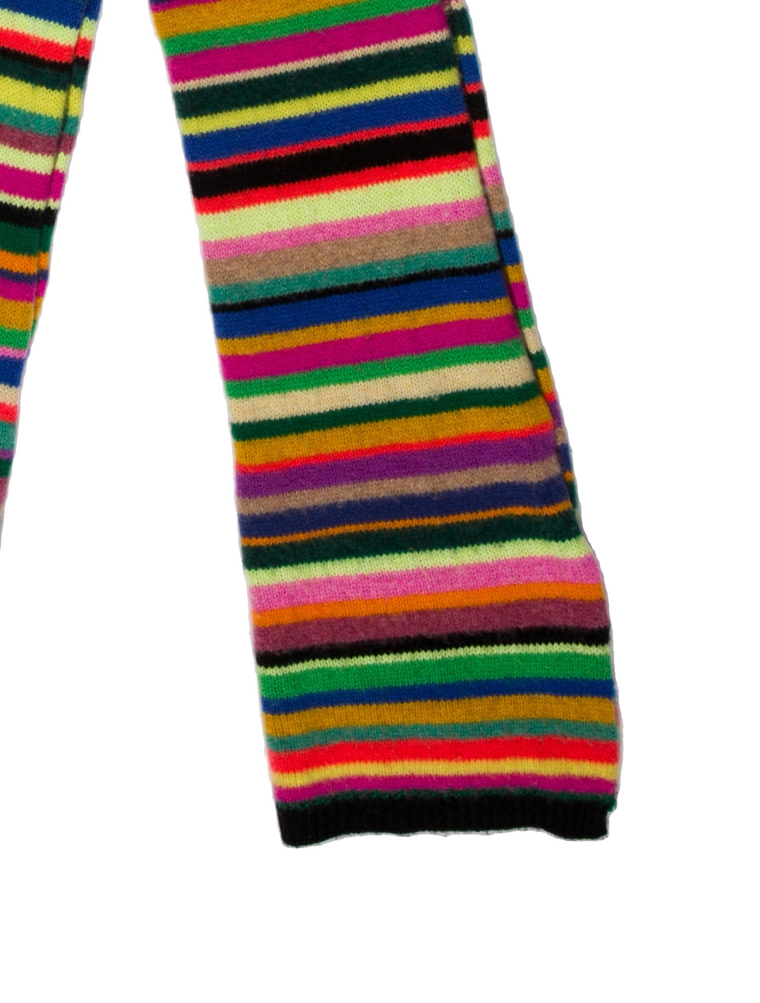 The Elder Statesman Cashmere Striped Scarf