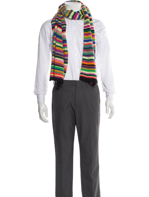 The Elder Statesman Cashmere Striped Scarf