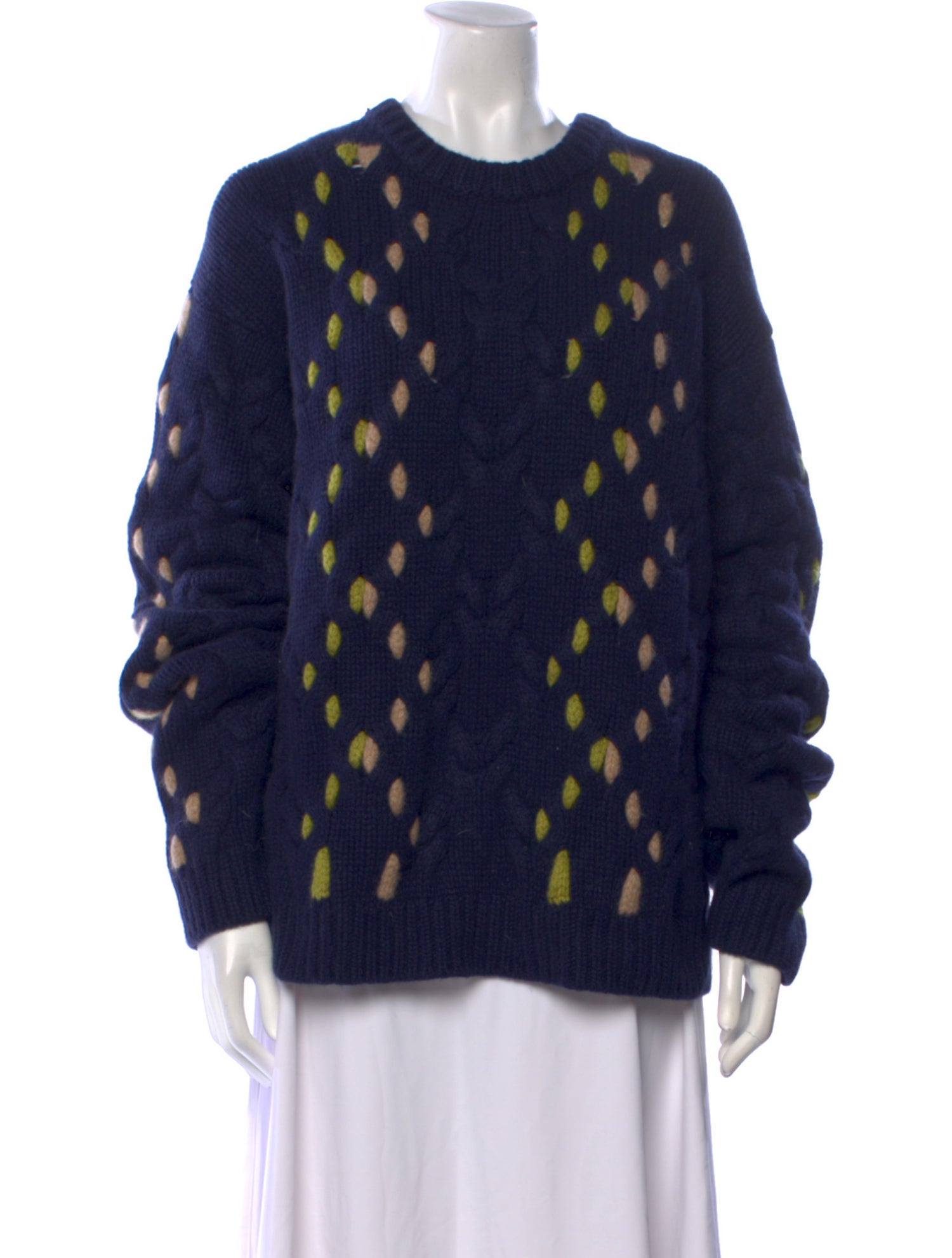 The Elder Statesman Cashmere Printed Sweater