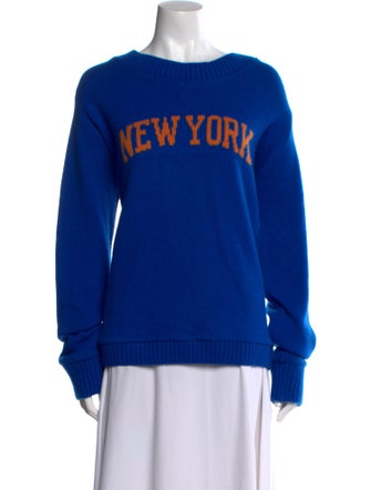 The Elder Statesman Cashmere Graphic Print Sweater