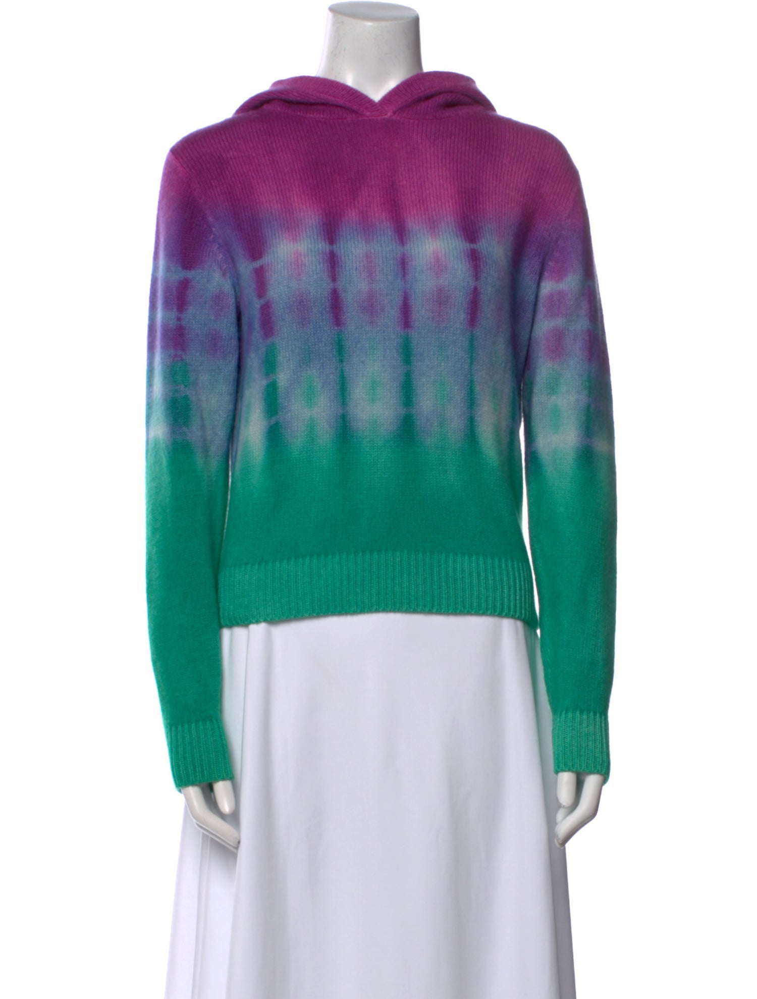 The Elder Statesman Cashmere Tie-Dye Print Sweater