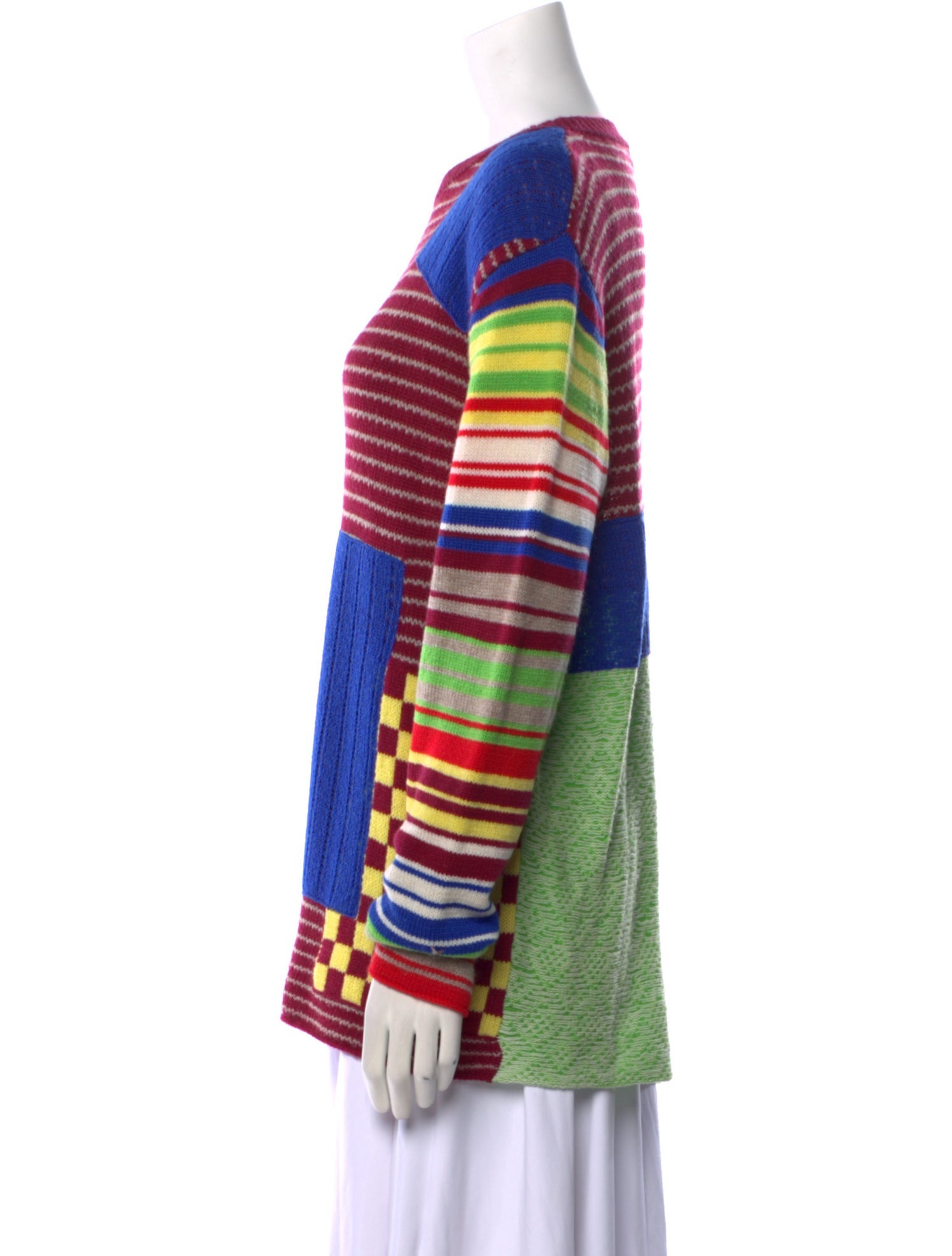 The Elder Statesman Wool Striped Sweater