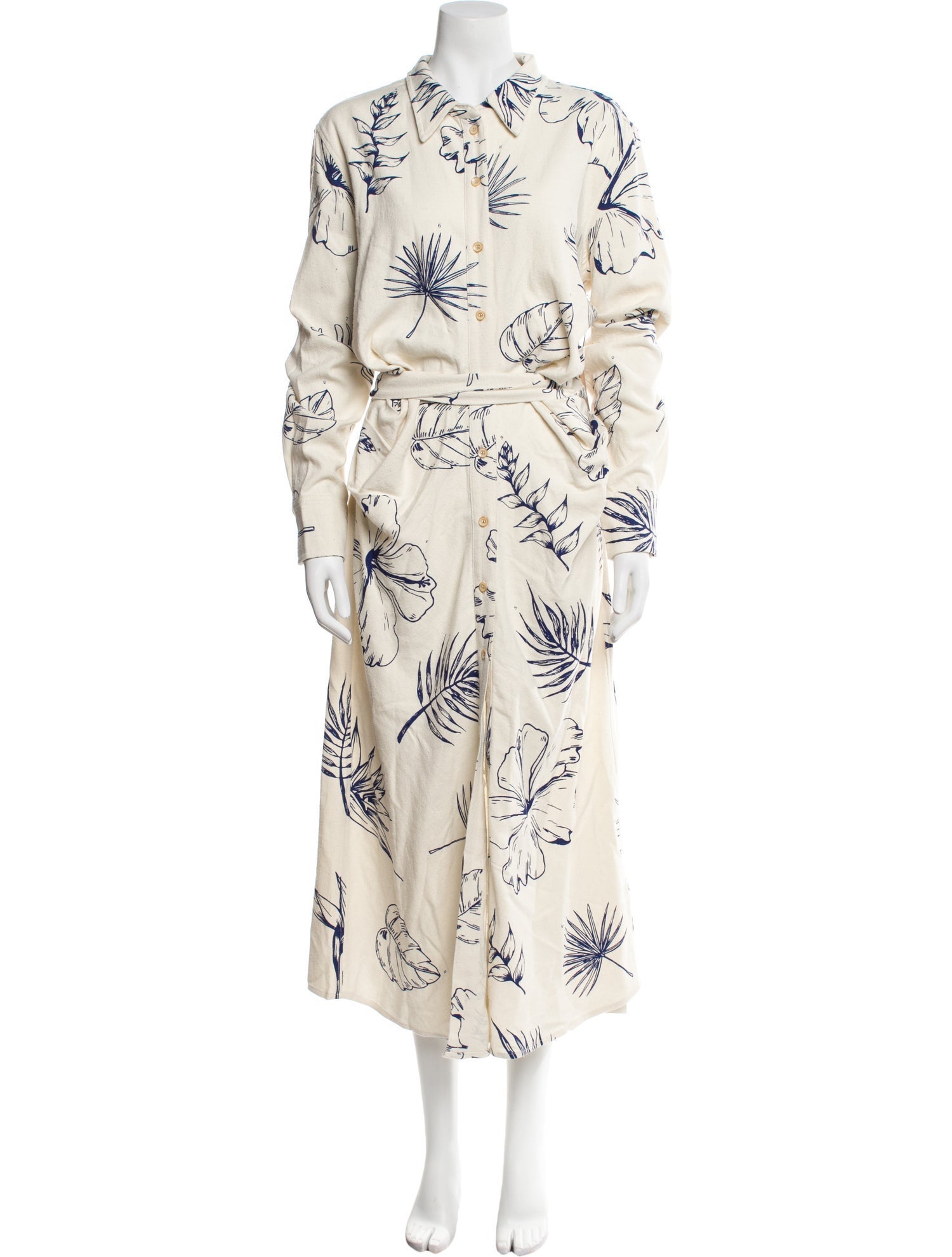 The Elder Statesman Floral Print Long Dress