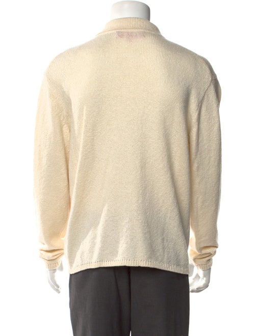 The Elder Statesman Collar Long Sleeve Polo Sweater