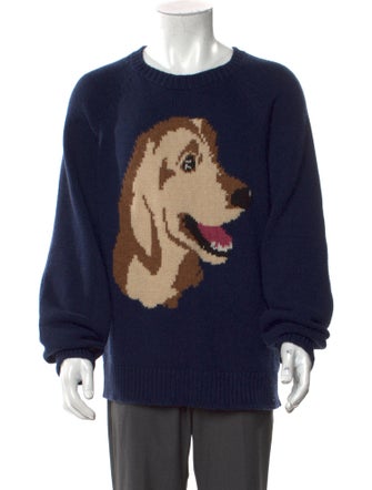 The Elder Statesman Cashmere Graphic Print Pullover