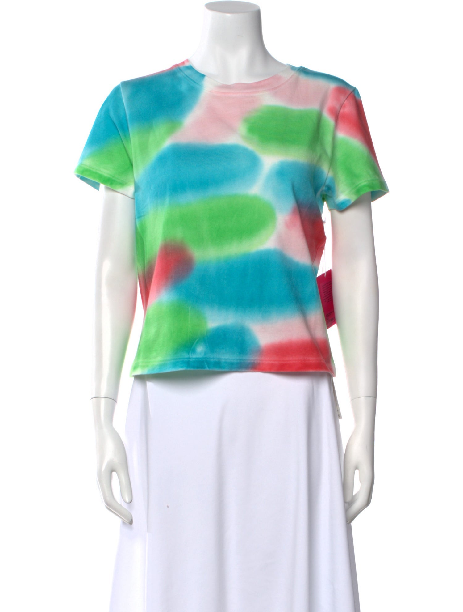 The Elder Statesman Tie-Dye Print Bateau Neckline T-Shirt w/ Tags