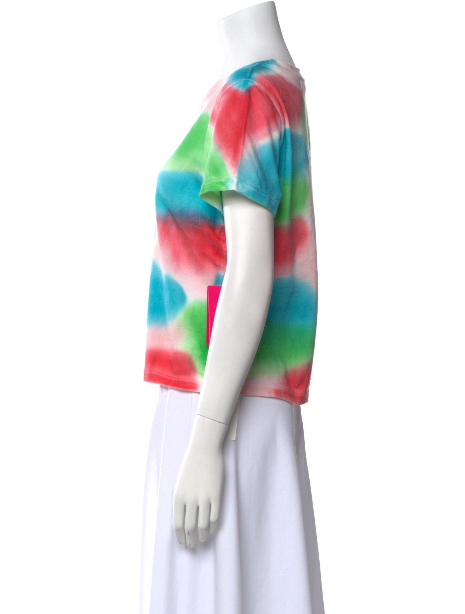 The Elder Statesman Tie-Dye Print Bateau Neckline T-Shirt w/ Tags