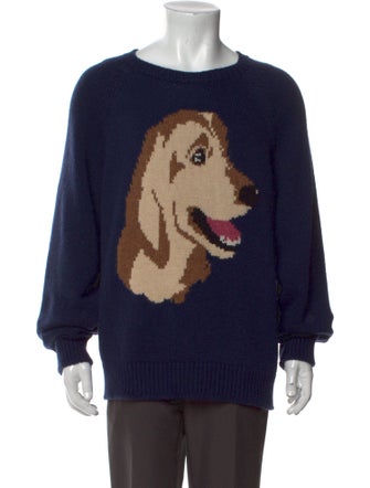 The Elder Statesman Cashmere Graphic Print Pullover