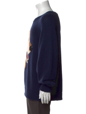 The Elder Statesman Cashmere Graphic Print Pullover