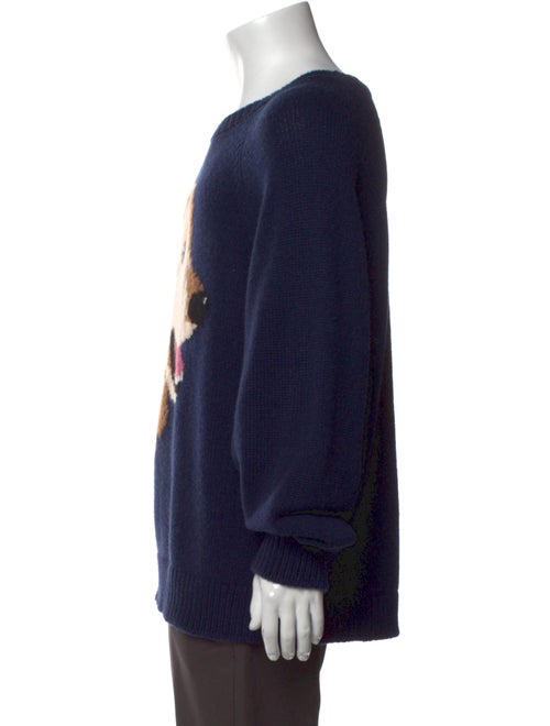 The Elder Statesman Cashmere Graphic Print Pullover