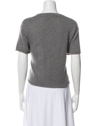 The Elder Statesman Cashmere Bateau Neckline Sweater