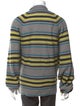 The Elder Statesman Striped V-Neck Cardigan
