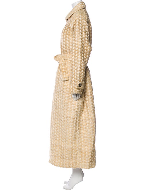 The Elder Statesman Wool Striped Trench Coat