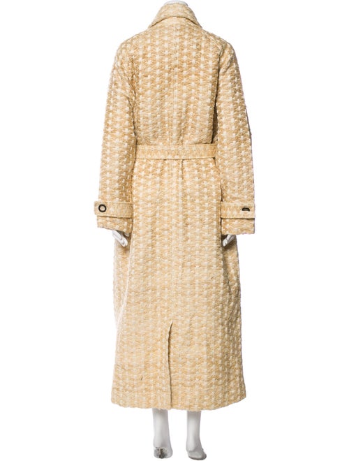 The Elder Statesman Wool Striped Trench Coat