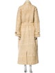 The Elder Statesman Wool Striped Trench Coat