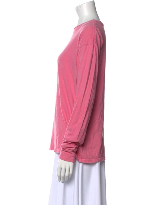 The Elder Statesman Bateau Neckline Long Sleeve Sweatshirt