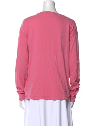 The Elder Statesman Bateau Neckline Long Sleeve Sweatshirt