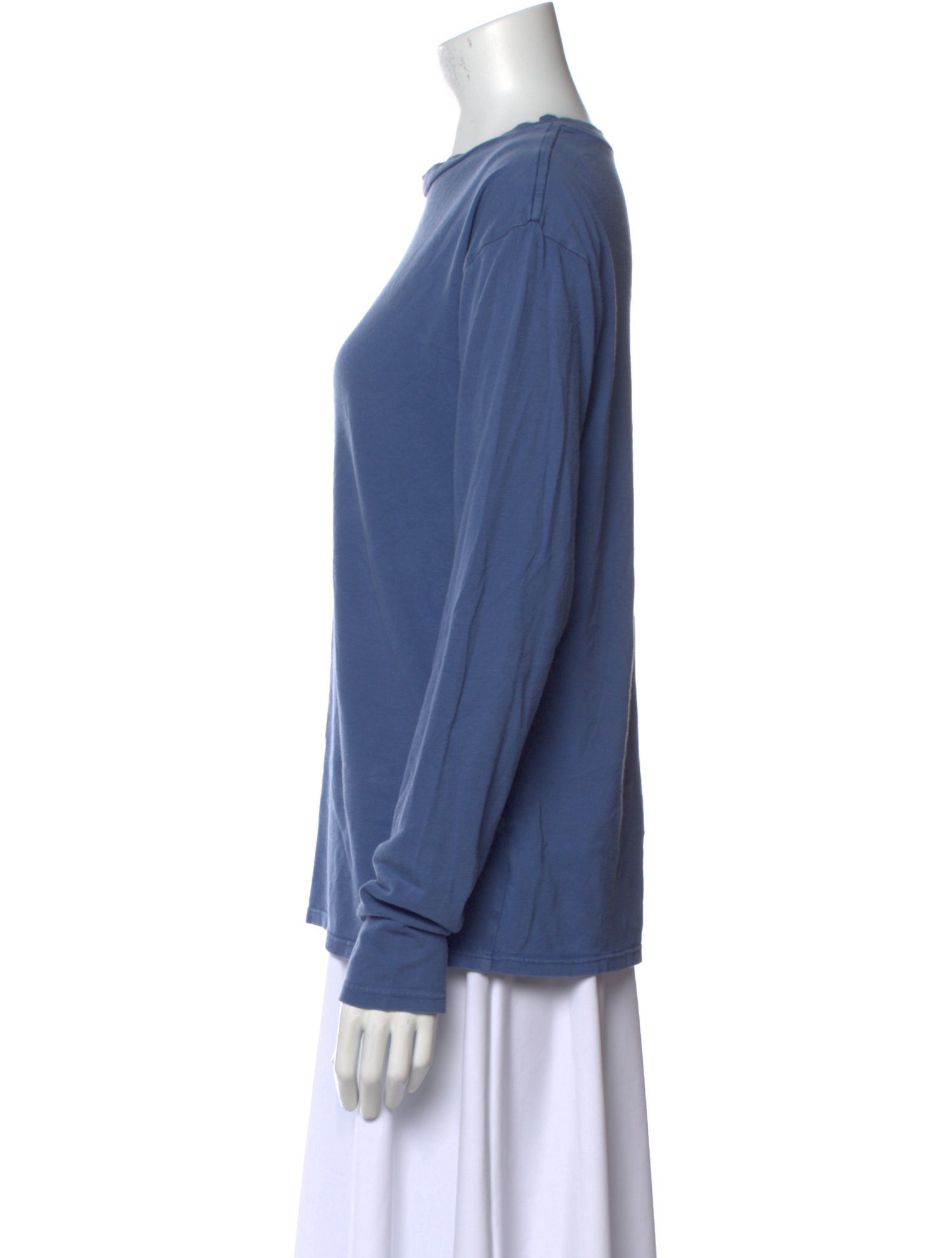 The Elder Statesman Bateau Neckline Long Sleeve Sweatshirt