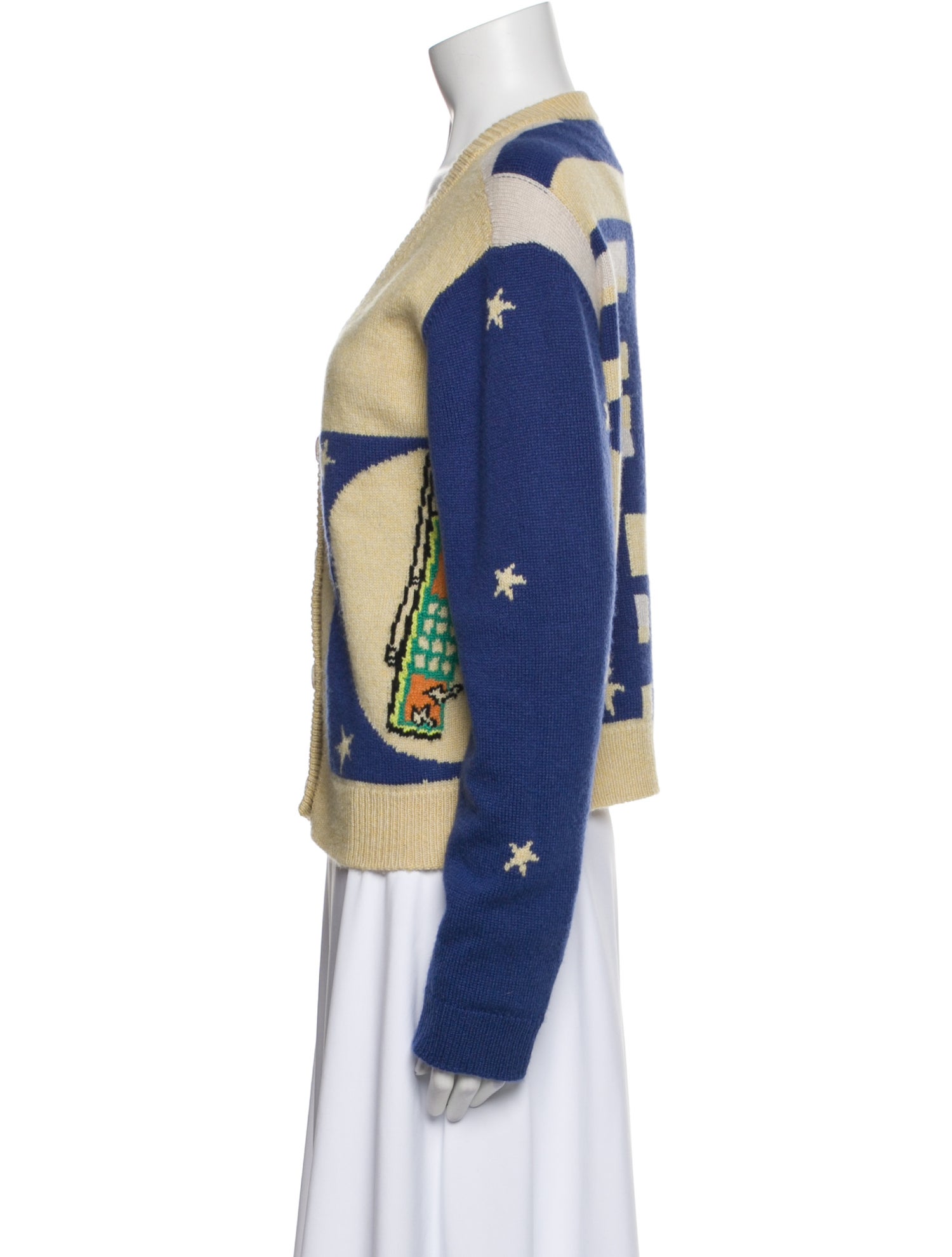 The Elder Statesman Cashmere Printed Sweater