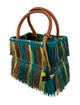 The Elder Statesman Raffia Top Handle Bag
