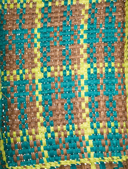 The Elder Statesman Raffia Top Handle Bag