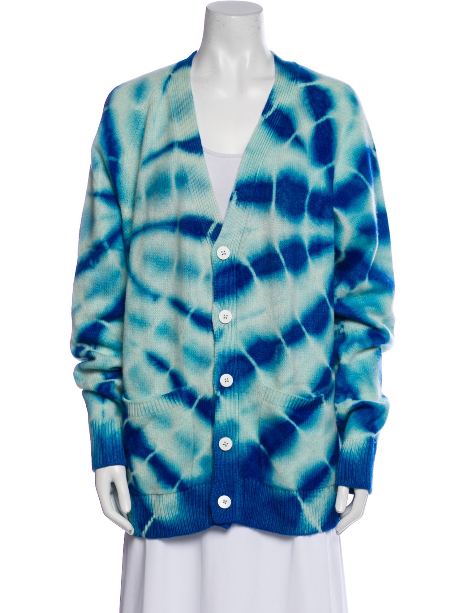 The Elder Statesman Cashmere Tie-Dye Print Sweater