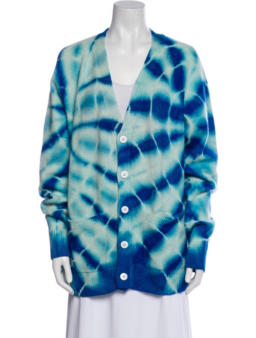The Elder Statesman Cashmere Tie-Dye Print Sweater