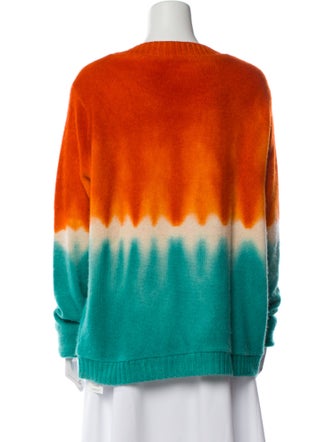 The Elder Statesman Cashmere Tie-Dye Print Sweater
