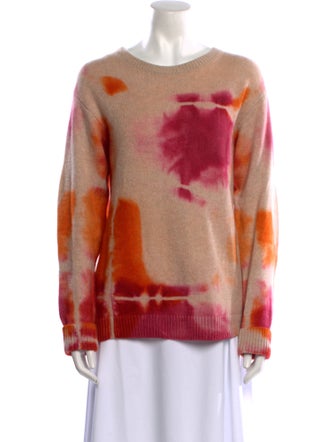 The Elder Statesman Cashmere Tie-Dye Print Sweater