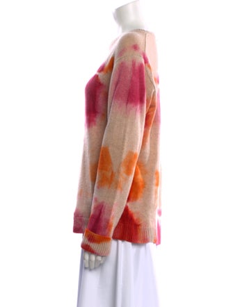 The Elder Statesman Cashmere Tie-Dye Print Sweater