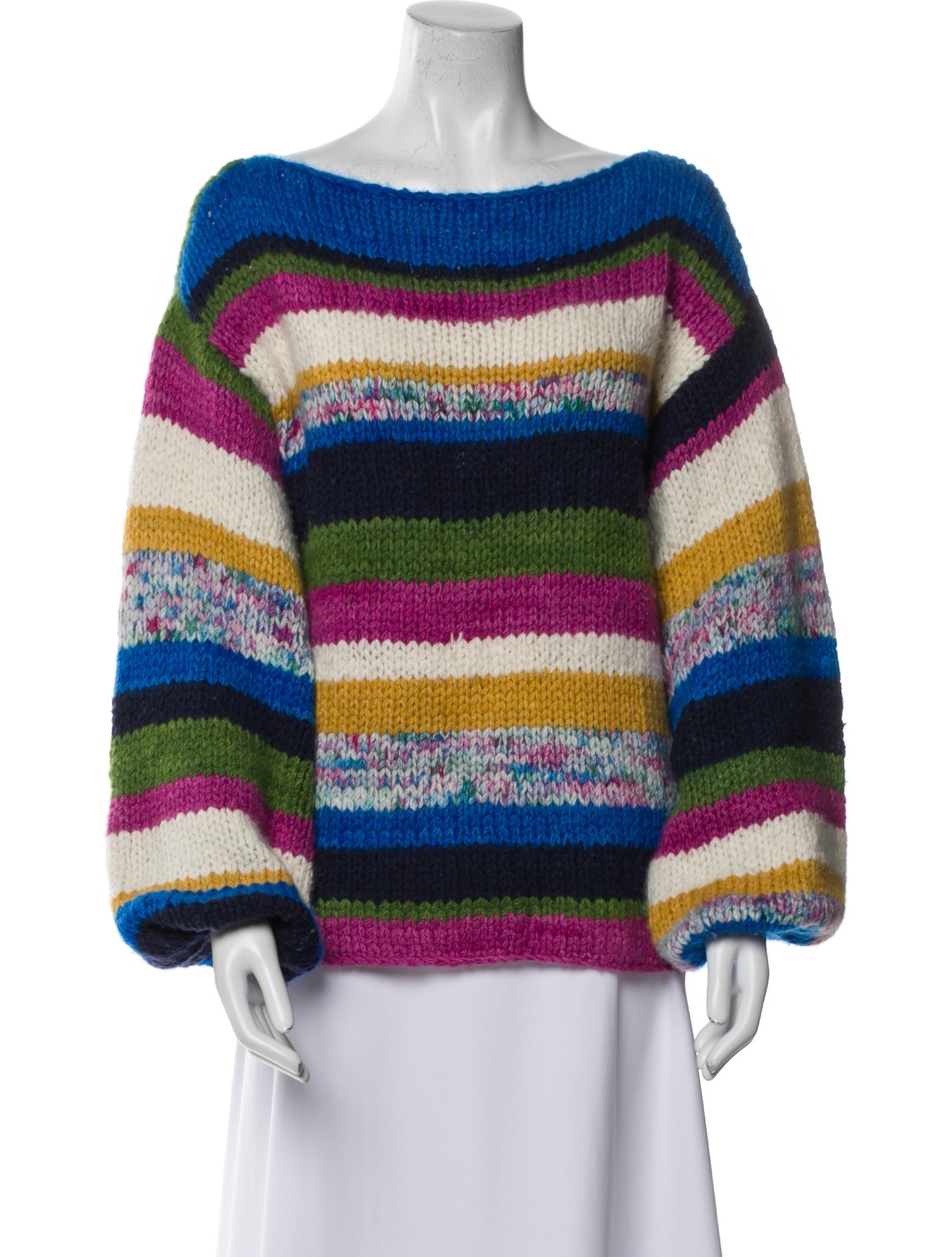 The Elder Statesman Cashmere Striped Sweater