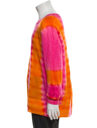 The Elder Statesman Cashmere Tie-Dye Print Pullover
