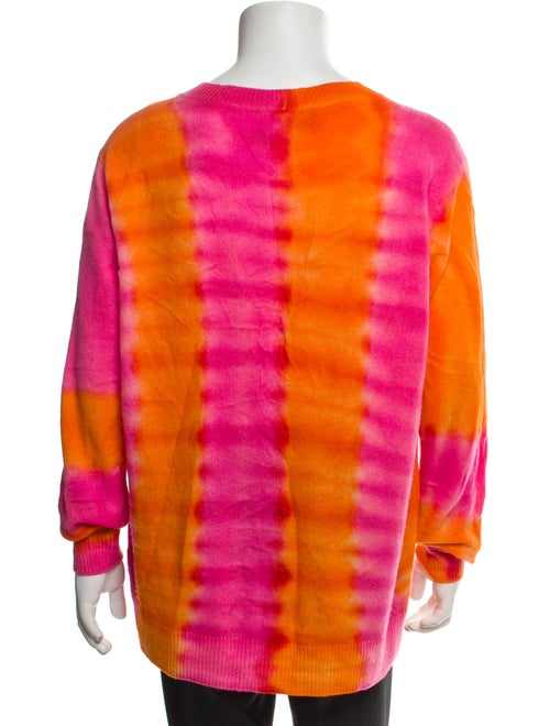 The Elder Statesman Cashmere Tie-Dye Print Pullover