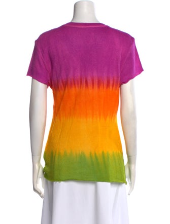 The Elder Statesman Cashmere Tie-Dye Print Sweater