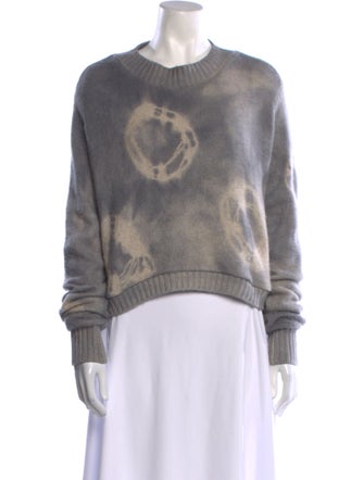 The Elder Statesman Cashmere Tie-Dye Print Sweater