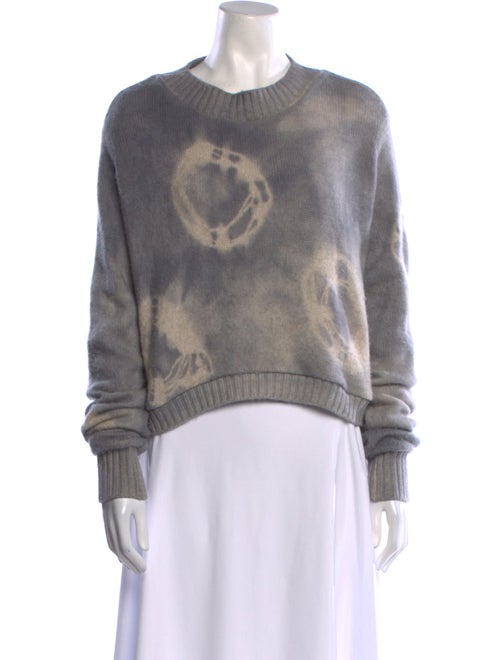 The Elder Statesman Cashmere Tie-Dye Print Sweater