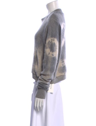 The Elder Statesman Cashmere Tie-Dye Print Sweater