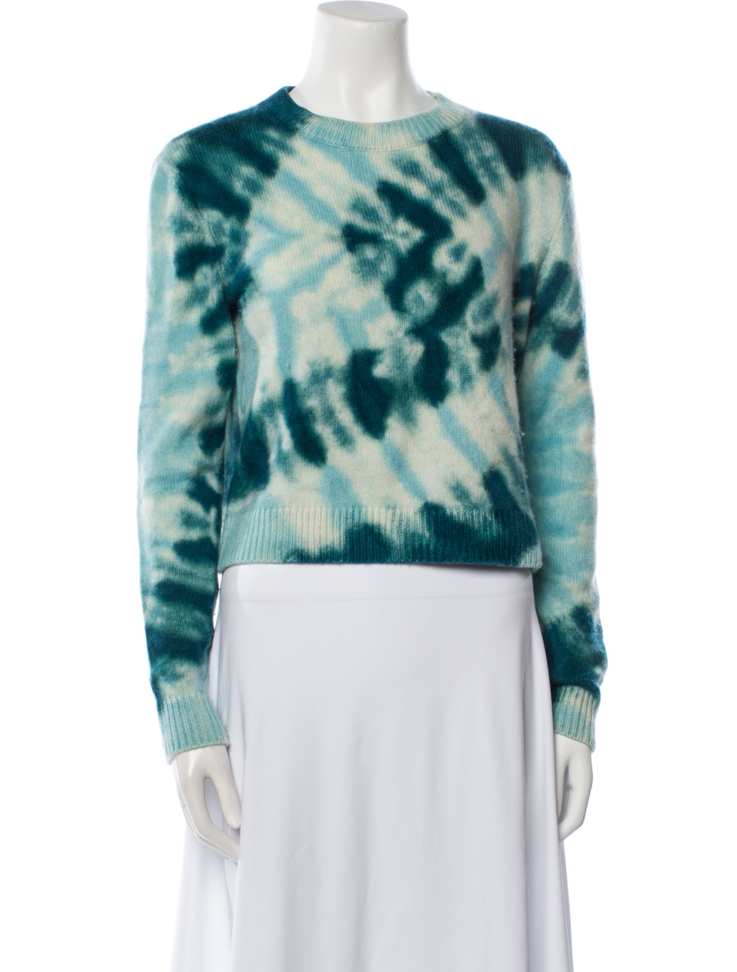 The Elder Statesman Cashmere Tie-Dye Print Sweater