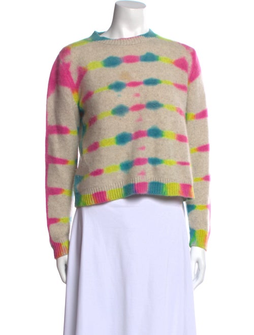 The Elder Statesman Cashmere Tie-Dye Print Sweater