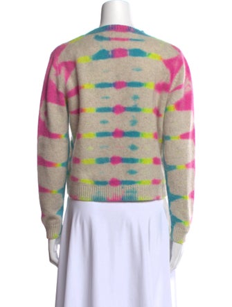 The Elder Statesman Cashmere Tie-Dye Print Sweater