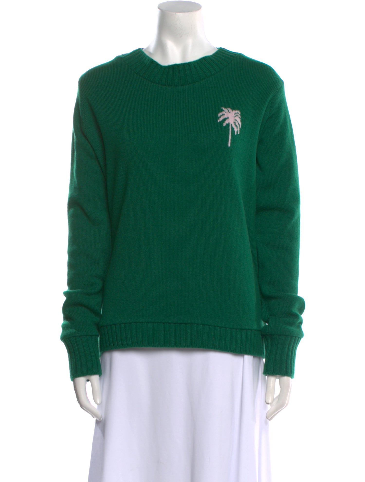 The Elder Statesman Cashmere Graphic Print Sweater