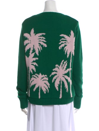 The Elder Statesman Cashmere Graphic Print Sweater