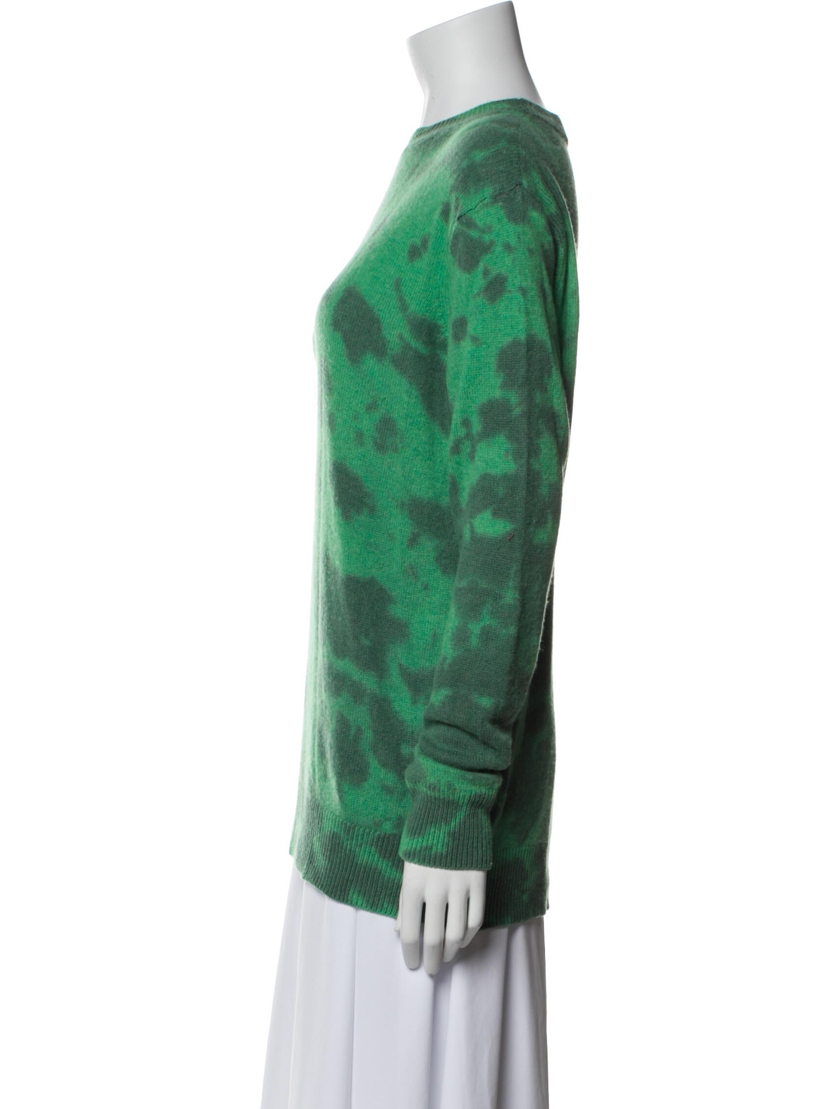 The Elder Statesman Cashmere Tie-Dye Print Sweater